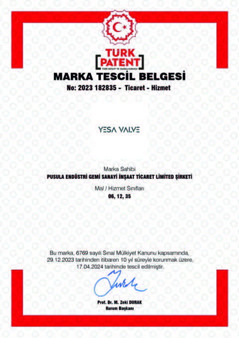 Marka Tescil Belgesi